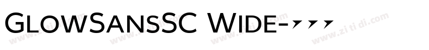 GlowSansSC Wide字体转换